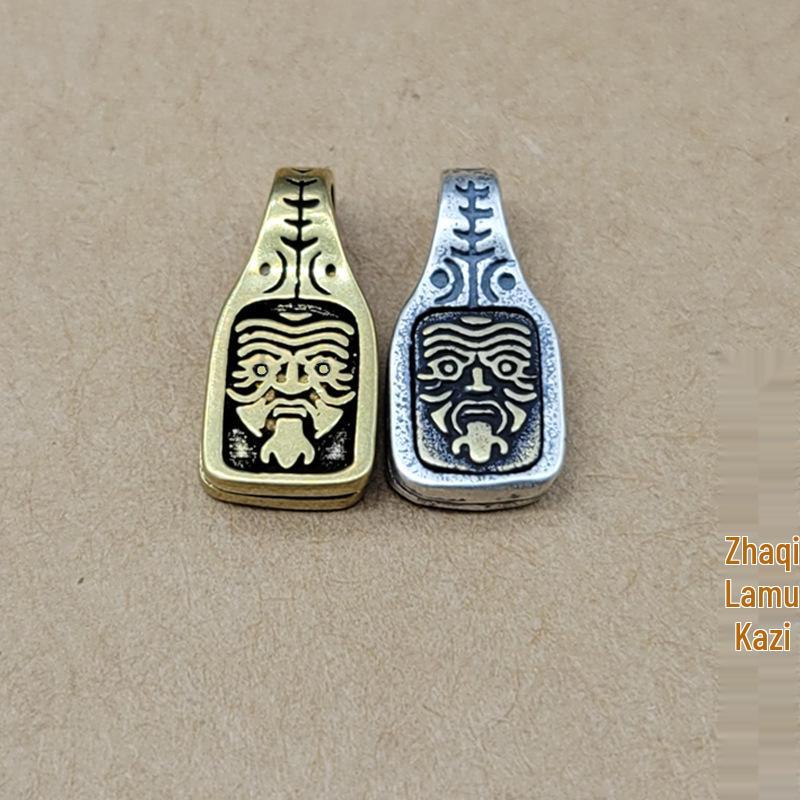 Non-fading Tibetan Copper Card Buckle Handmade Prayer Beads String - Buddhist Accessories.