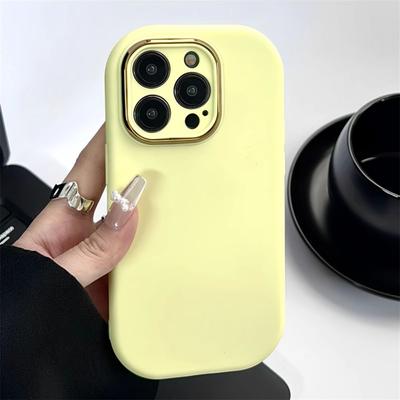 Korean Cute Candy Color Soap Oval Phone Case For iPhone 15 Pro Max 14 13 12 Pro Max 11 12 Matte Silicone Shockproof Bumper Cover