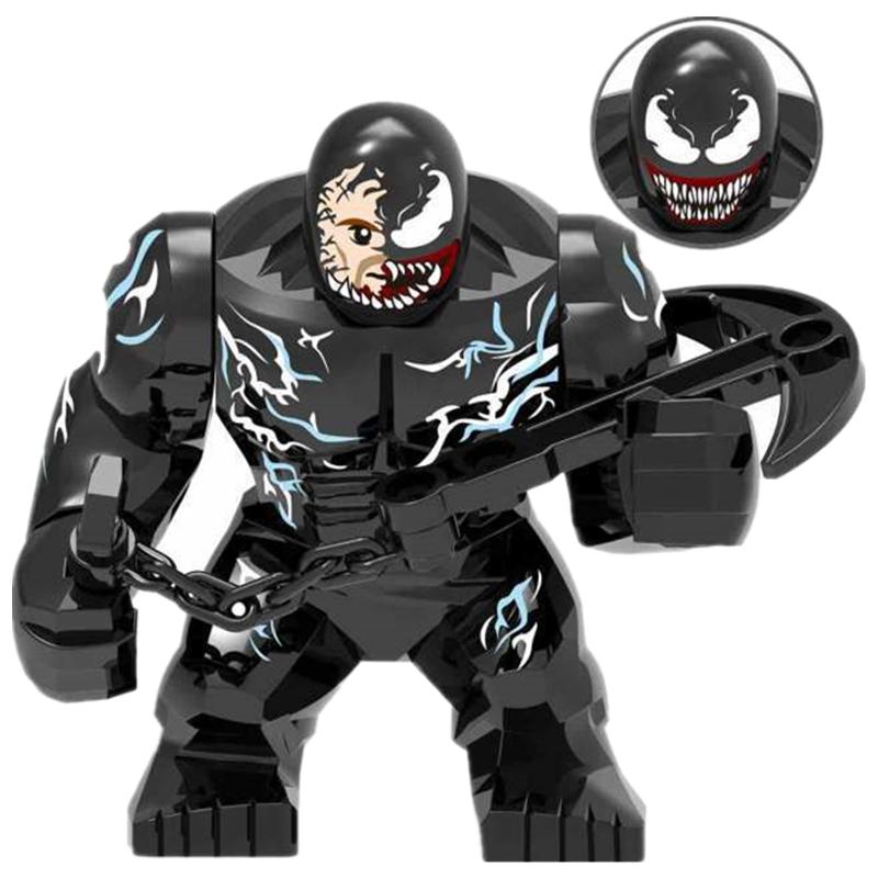 Big Goblin Models Marvel Avengers Venom Spider Steel Captain Hulk Thanos Buster Building Blocks Figures Toys Boy Christmas