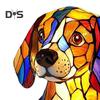 Stolní lampa Corgi Retro mořená pryskyřičná noční lampa s motivem psa LED stolní lampa pro domácí noční stolek dekorace milovníky psů dárek