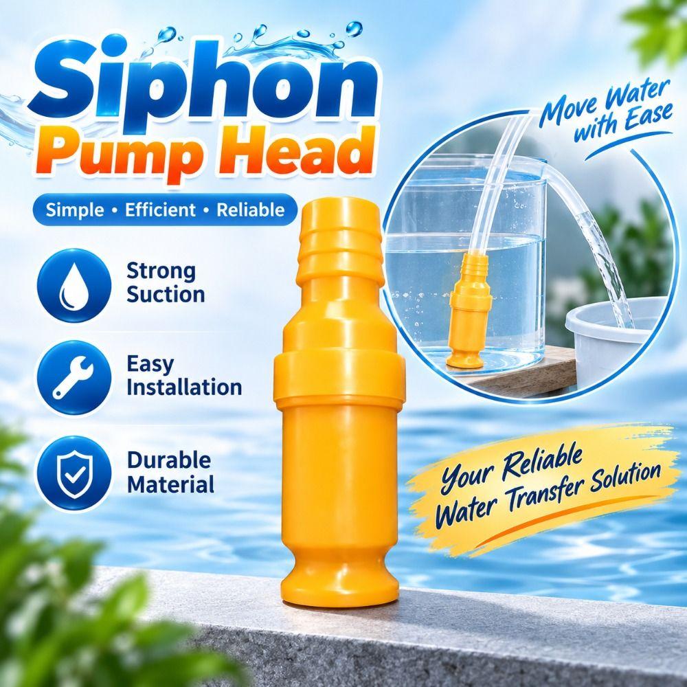 Hose Connector Siphon Pump Head Manual Water Transfer Nozzle Aquarium Water Change