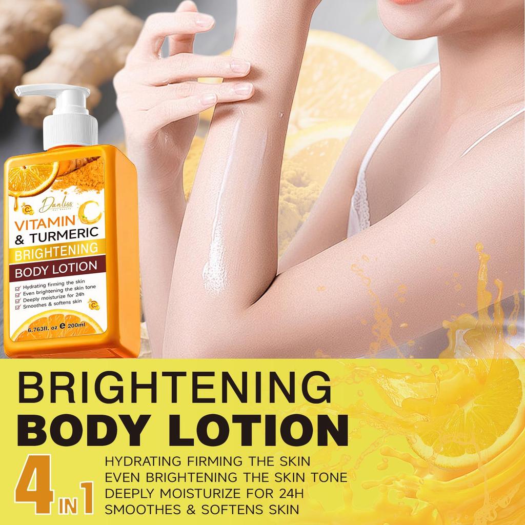 Brightening Body Lotion-24H Moisturizing, Hydrating, Firming The Skin-Even Brightening The Skin Tone-Suitable for All Skin Types, 200ml