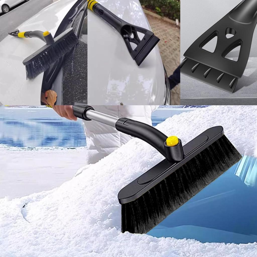 36" Extendable Ice Scrapers for Car Windshield 360°Pivoting Snow Brush for Car Snow Scraper Detachable Snow Removal Tool for Cars,Trucks,SUVs,