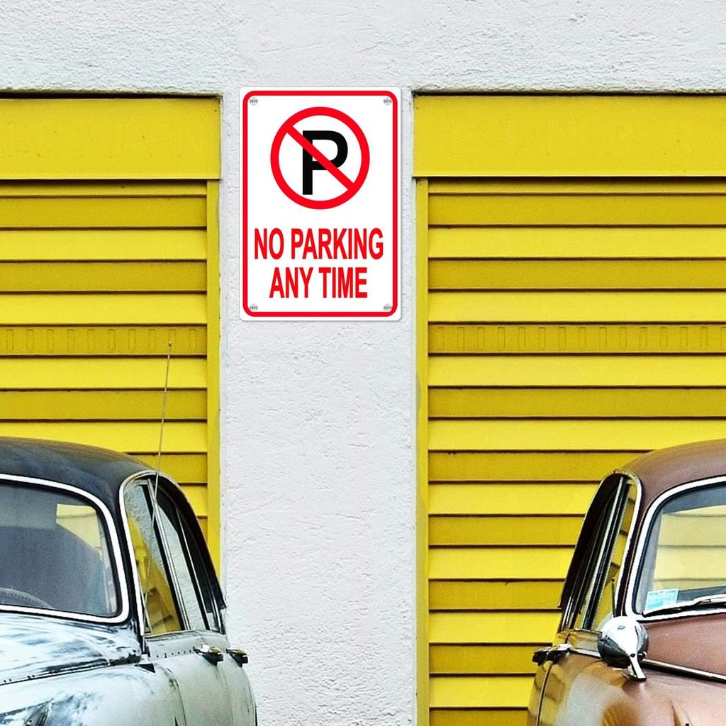 2 Pack No Parking Signs Do Not Block Driveway Signs,Unauthorized Vehicles Towed Away At Vehicle Owner's Expense Sign Easy To Tall and Read,