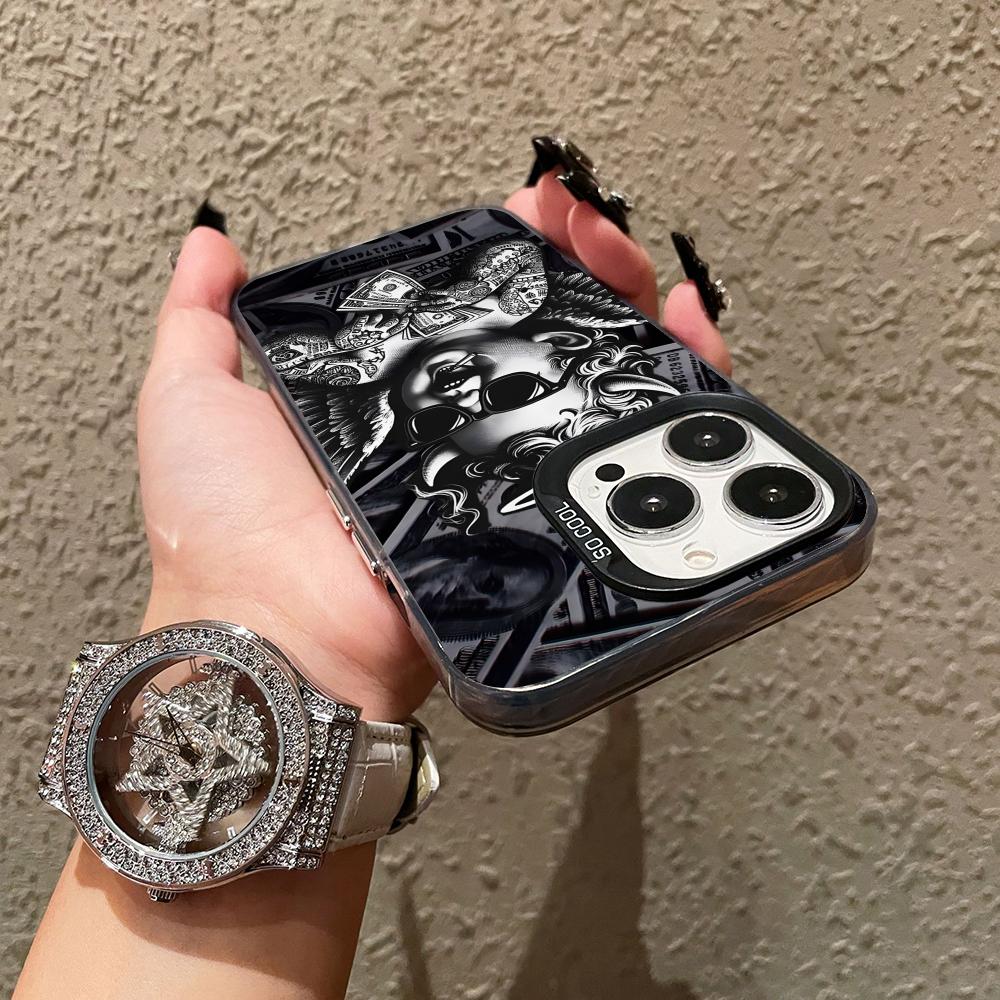 USD Dollar Translucent Mobile Phone Case for iPhone 17 16 15 14 13 12 11 X XR XS Air Pro Max Plus Colorful Cover