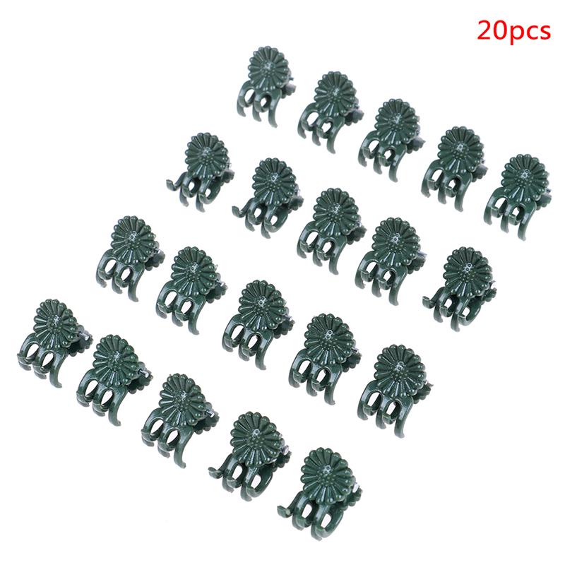 

20/30/40 шт., поддержка растений, ромашка, садовые зажимы для орхидей, лозы, растут в вертикальном положении, набор зажимов 20pcs