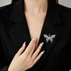SKEDS Moda Squisita Spilla a Forma di Farfalla Full Crystal Per Donne Ragazze High-end Classica Strass Lucida Distintivi per Giacca Suit