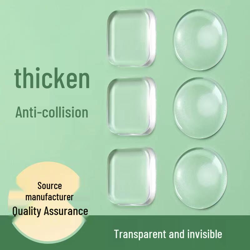 High-Transparency Anti-Collision Door Stopper & Silent Silicone Buffer Pad