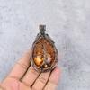 Tree Of Life Baltic Amber Pendant, 999 Copper Wire Wrapped Gemstone Jewelry, Handmade Pendant For Mother Day