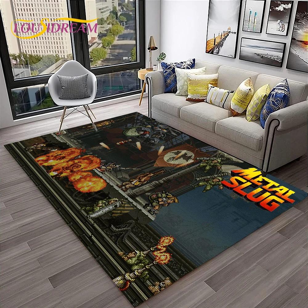 Cartoon Metal Slug Gamer Retro Game Carpet Rug for Home Living Room Bedroom Sofa Doormat Decor,kids Area Rug Non-slip Floor Mat