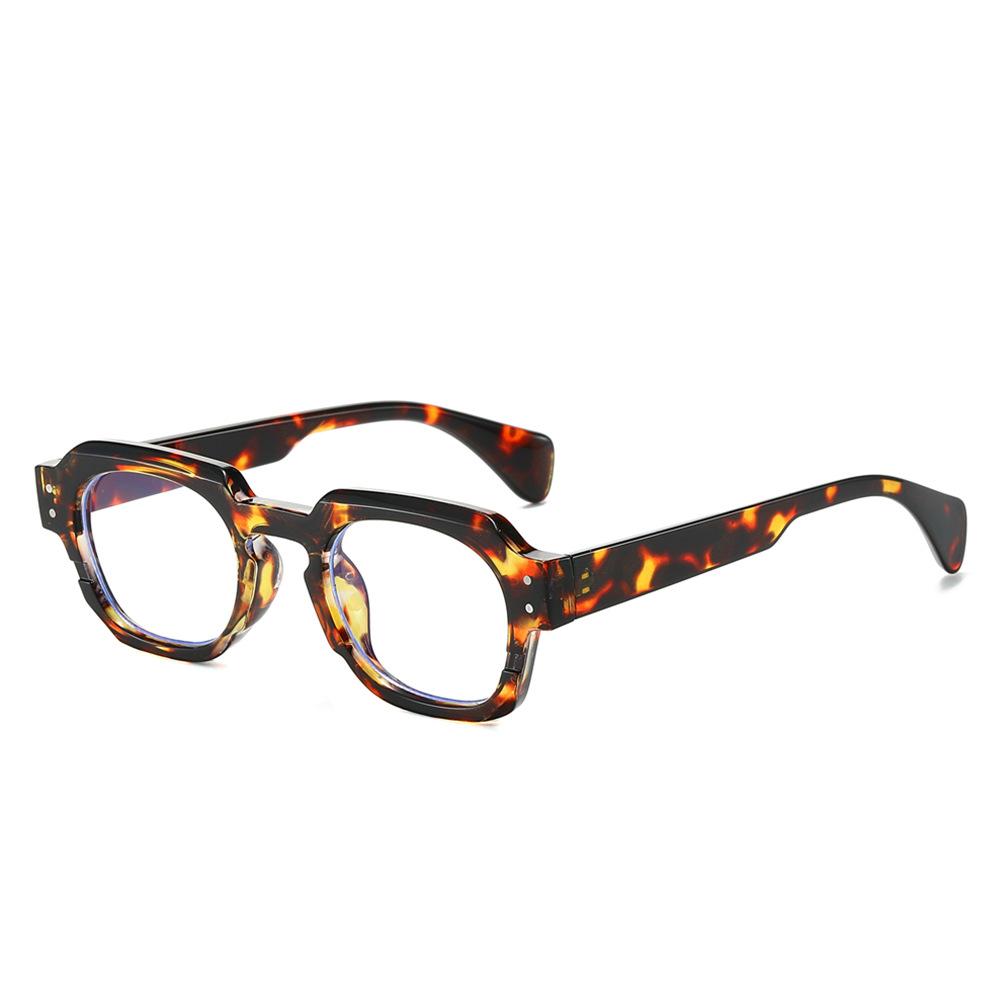 New anti-blue glasses fashionable neutral exquisite good quality square reading fashion flat glasses
