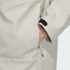 adidas FW24 M Tran Jacket 2 Water Resistant Casual Loose Fit Hooded Jacket Men Jacket Light-Sesame Earth-Grey JM9156