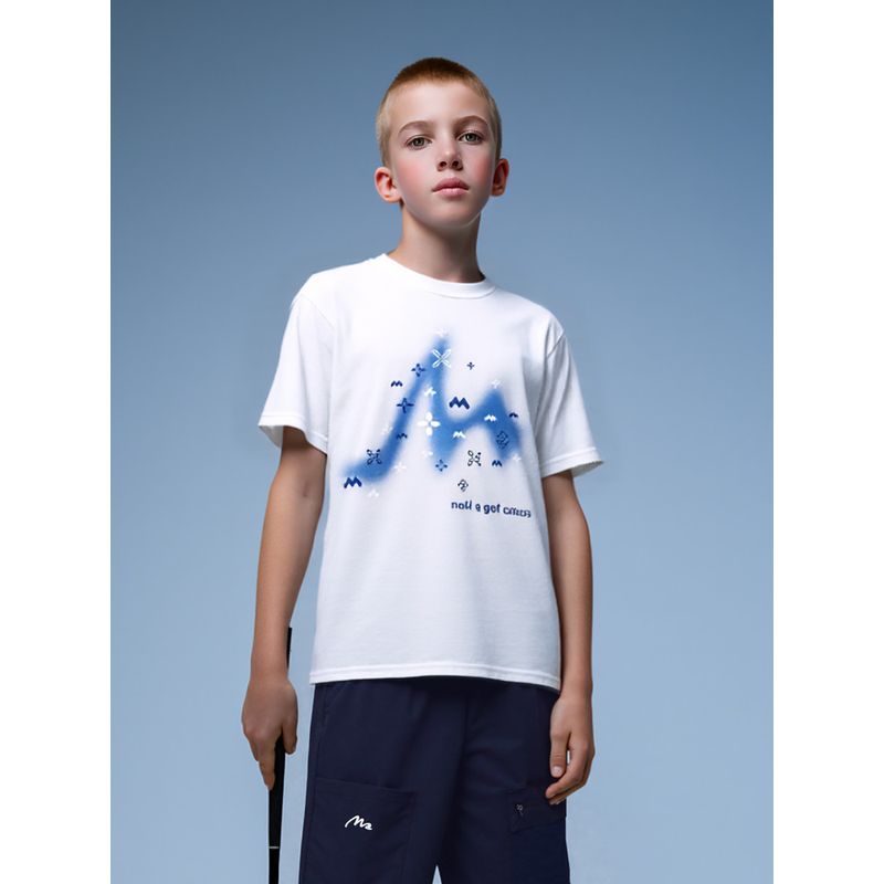 [Golf Series] Mqd Children's Clothing Boys' Quick-Drying Short-Sleeved T-Shirt Summer New Style Kidsren's Dyed T-Shirt