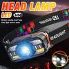Motion Sensor LED Headlight, Rechargeable,6 Modes Portable Headlight,adjustable Lamp Head,running,camping, Barbecue,fishing,emergency Lighting