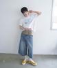 Mimdeowodeulobeu Argyle Bermuda Denim Pants