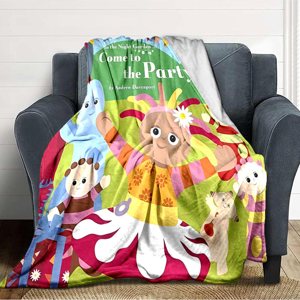 1pc In the Night Garden2 Blanket, Gift, for Men and Women, Soft Blanket, Good for Sofa Bed Couch Travel, Lightweight Flannel Blanket