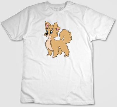 Die Dame und der Streuner Figur, Kurzarm T-Shirt Herren / Damen H311