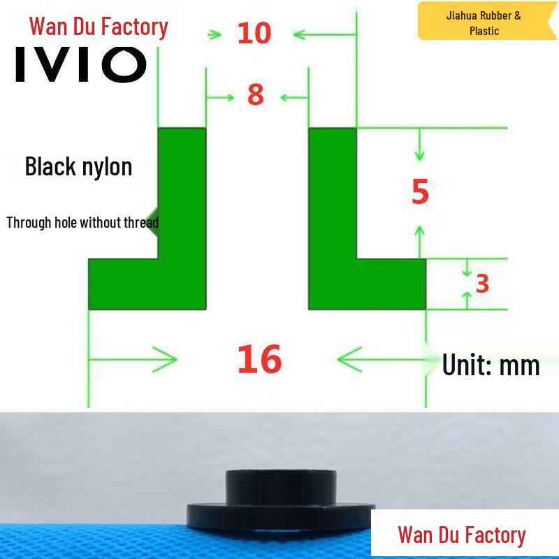 T-Shaped Nylon Insulating Bushing Spacer for M3-M35 Threads