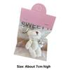New Cute Rabbit Keychain Creative Gifts School Bag Keychain Cartoon Hanging Decoration Car Key Ring