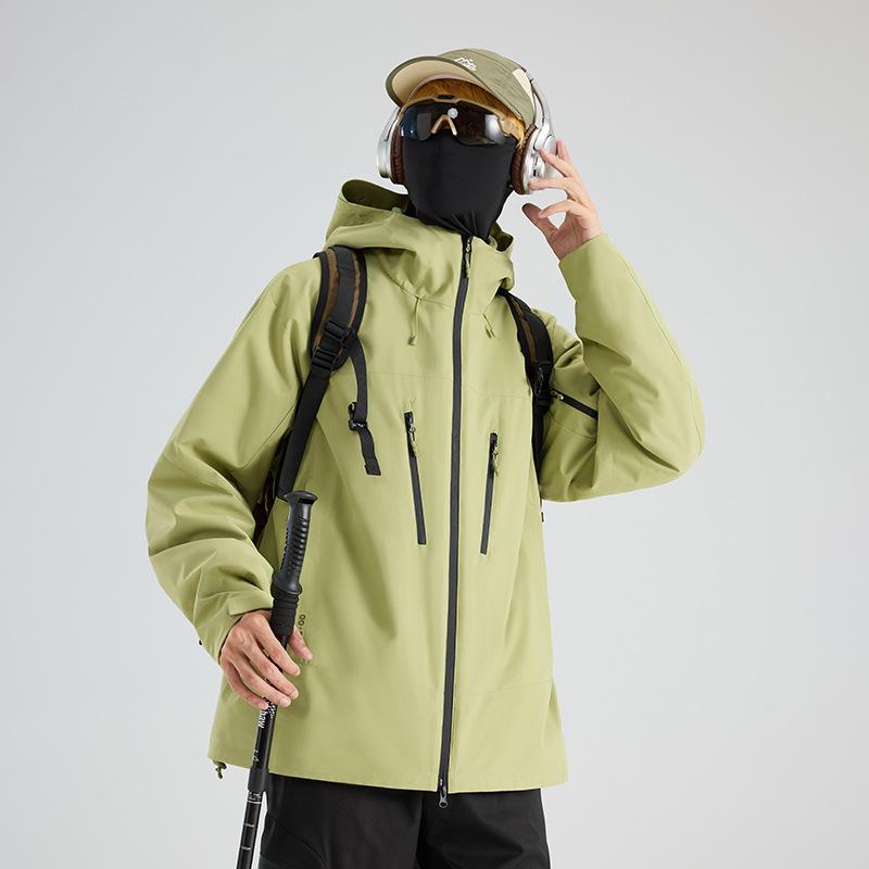 Bird House Men s Windproof Waterproof Mountaineering Jacket with Logo Print XL