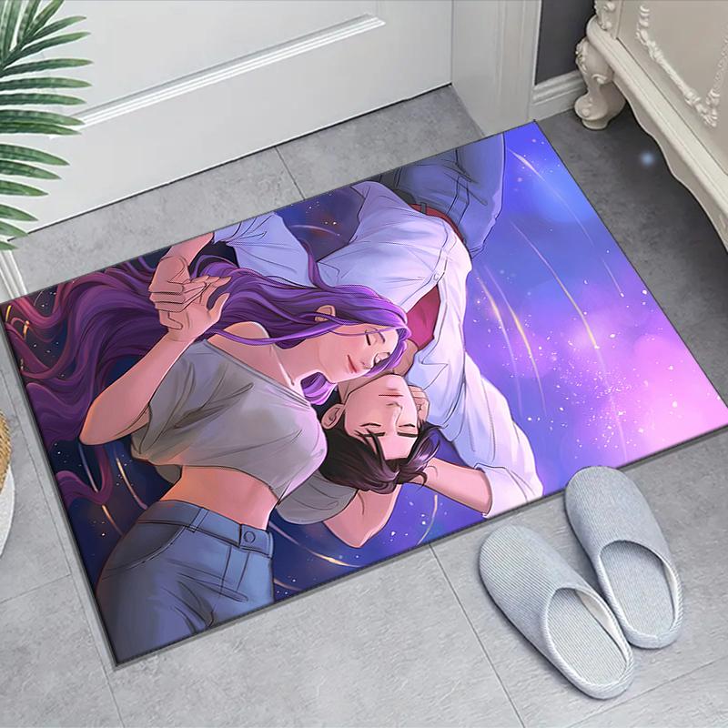 1pc KPop Demon Hunters18 Design Area Rug - Non-Slip, Soft & Cozy Floor Mat for Living Room, Bedroom, Office - Indoor/Outdoor Decorative Carpet