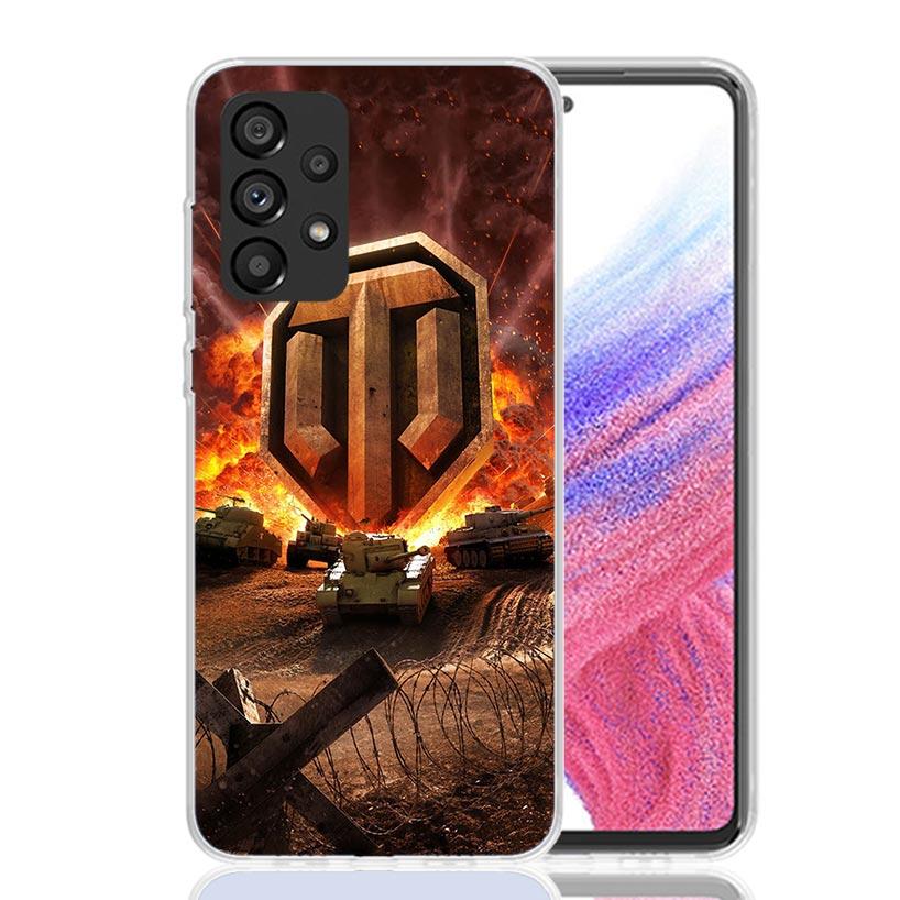 World of Tanks Phone Case For Samsung Galaxy A17 A16 A14 A15 A13 A57 A56 A54 A55 A53 A37 A36 A34 A35 A33 A26 A24 A25 A23 Galaxy