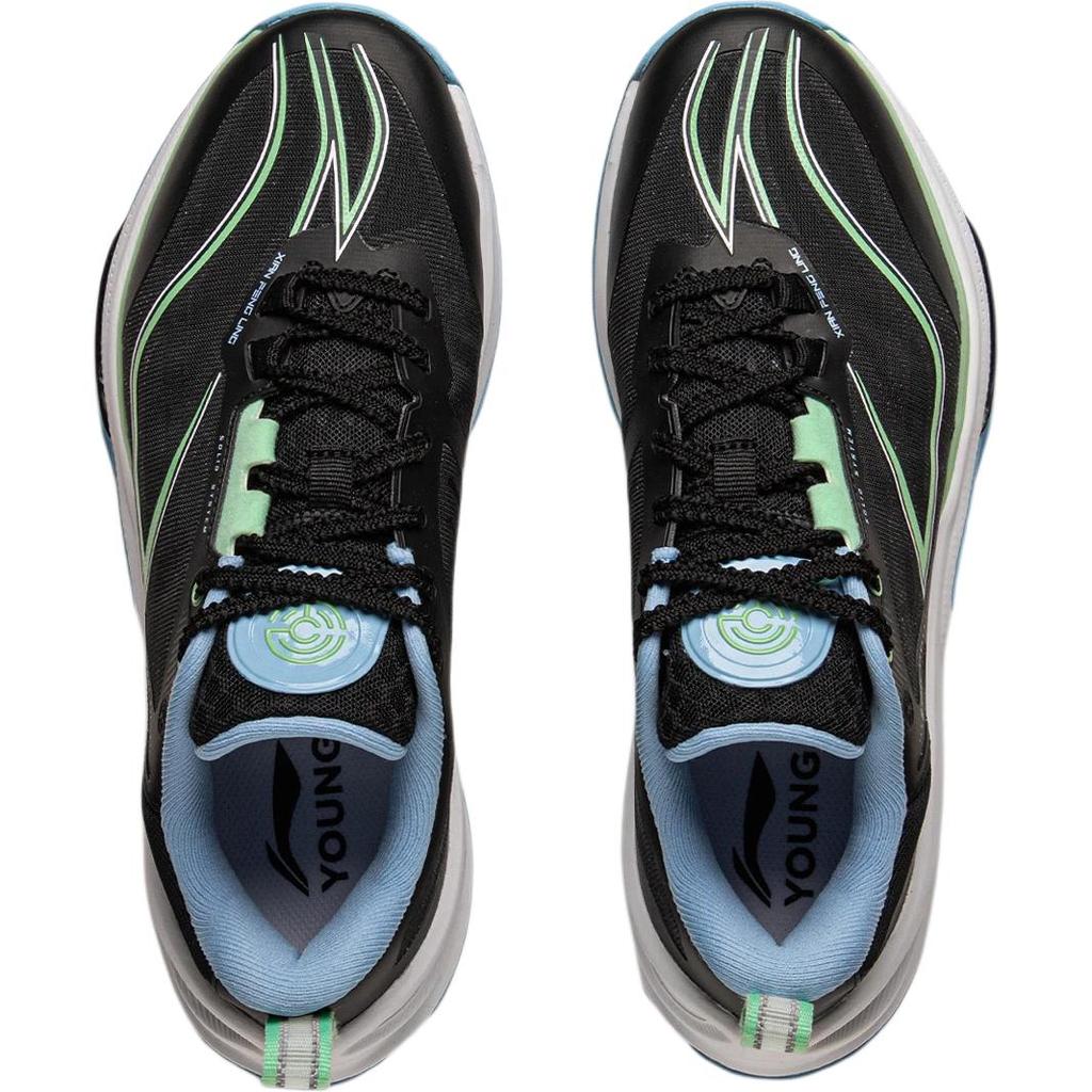 Li Ning Kids Basketball Comfortable Fashion Non-Slip Wear-Resistant Low-Top Basketball Shoes Kids sneaker Black YKBV022-1