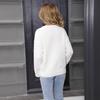 Ladies' Fashionable Heart-shaped Sweater, Loose And Versatile Valentine's Day Knitted Pullover Sweater