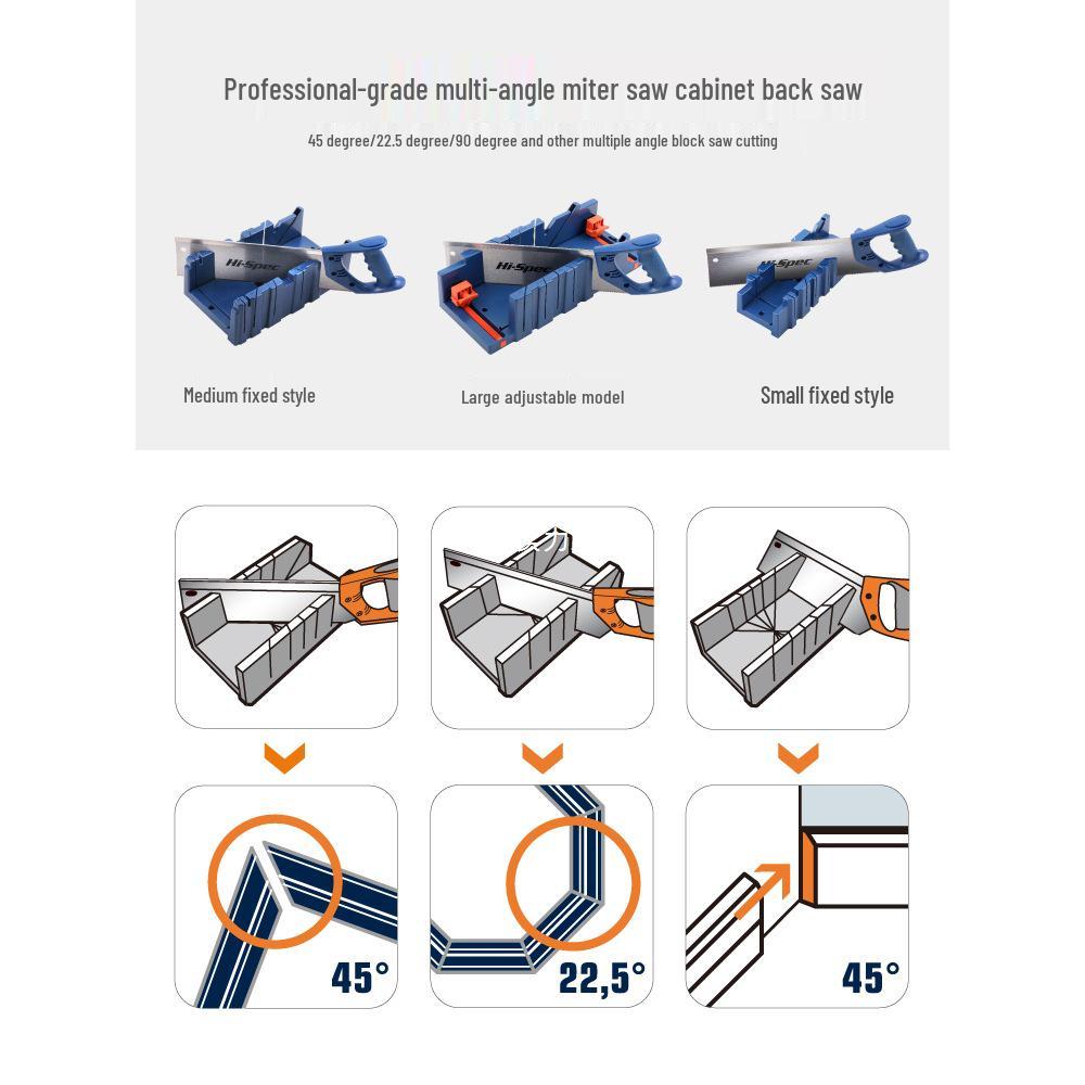 45° Multifunctional Miter Saw for Gypsum Line & Cabinet Woodworking