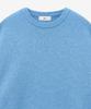 Tienjiti Wool Blended Round Neck Sweater (Melange Blue) Tnsw5F105B2
