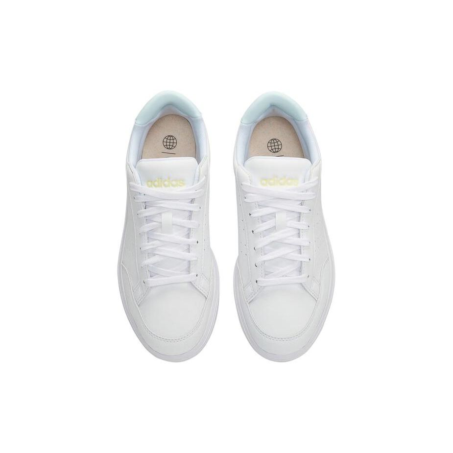 adidas Neo Nova Court Spw Wygodne Damskie Trampki Skate Niskie Białe Niebieskie GX1760