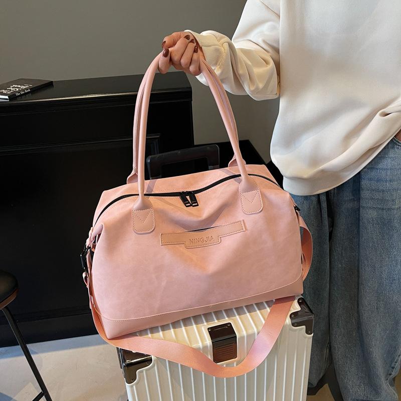 A Simple and Stylish Carry-on Bag for A Lady's Business Trip, A Dry and Wet Separated Fashionable Large-capacity Fitness Bag