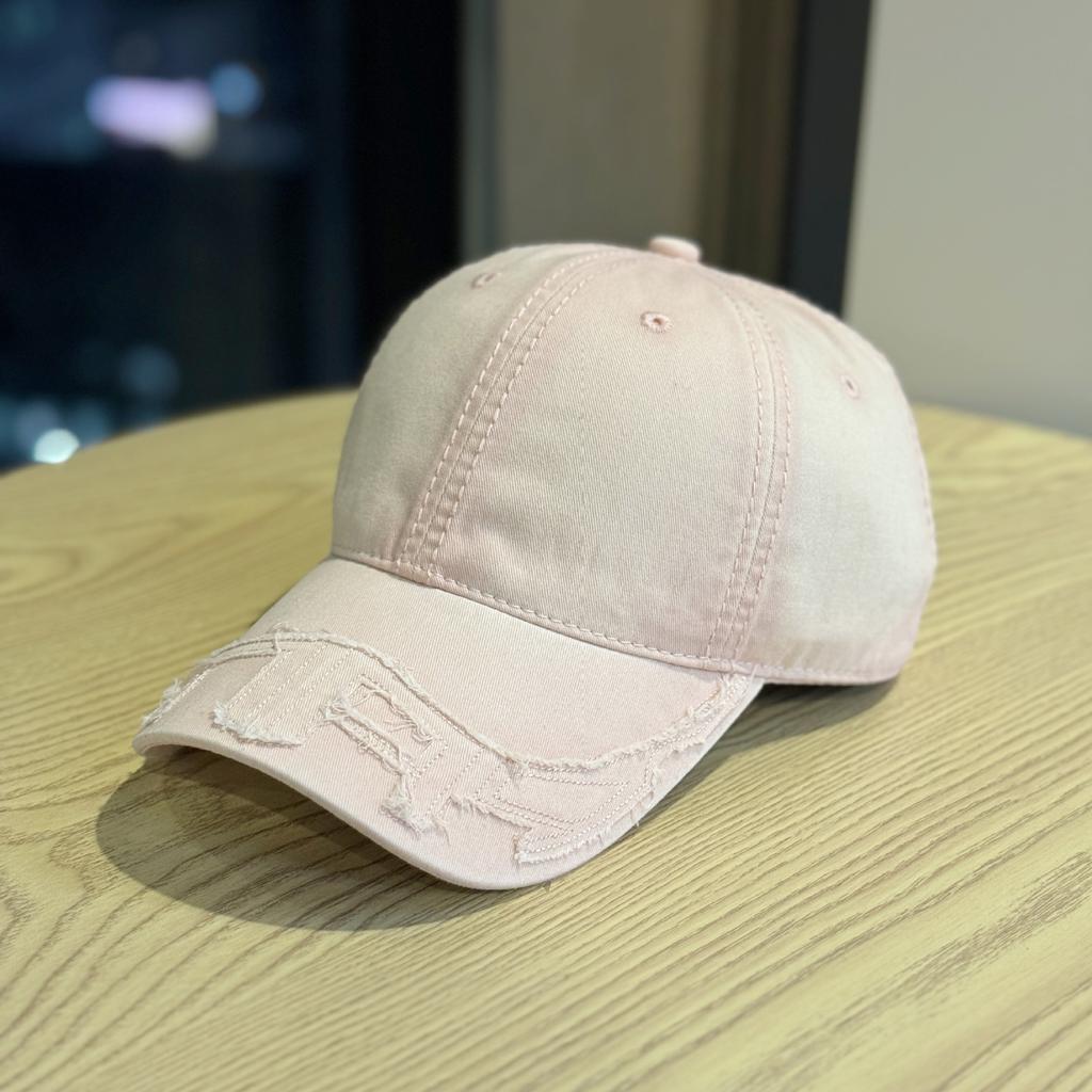 New American-style washed vintage baseball cap for women with wide brim that makes the face look smaller, duckbill cap for men and couples, versatile