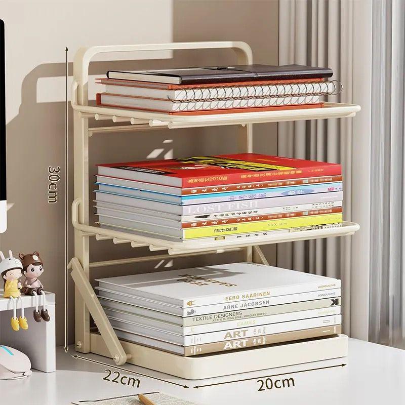 Складна залізна настільна книжкова полиця та стелаж - Органайзер для студентського столу