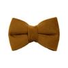 Velvet Light Coffee Cat Collar with Cute Bell and Scarf