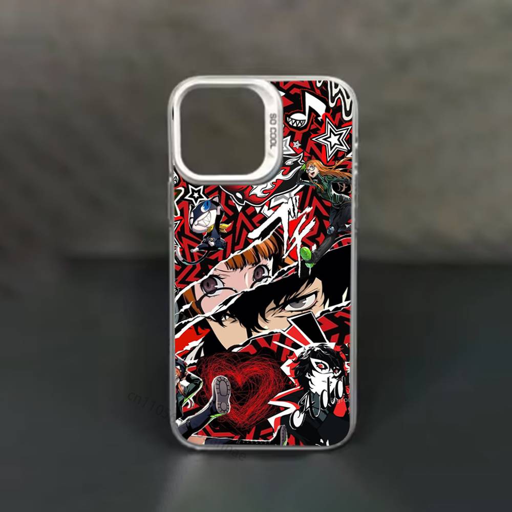 Game P-Persona 5 Phone Case for iPhone 15 16 Pro Max  Air SE 11 13 Pro 14 Plus 12 11Pro 15Pro Max 16e Cover