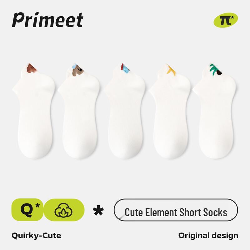 PRIMEET Women s 10A Antibacterial Cotton Ankle Socks One Size (36-39)