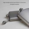Durable Titaniums Flask High Quality Titaniums Wine Flask 260ml 200ml Bottle for Adventurous Traveler