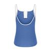 Women's Backless Sexy Workout Cami Tank Tops Color Block Sleeveless Summer Spaghetti Strap Camisoles Shirts