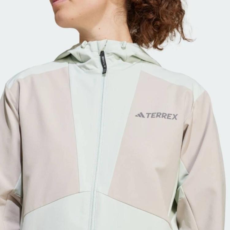 Adidas FW24 SP Series MT W Windrdy Hooded Fashion Versatile Long Sleeve Jacket Women Jacket Linen-Green Light-Brown JI5936