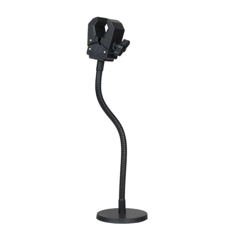 Magnetic Base Microphone Stand With Flexible Gooseneck And Heavy Duty Clamp For Studio Recording And Photography