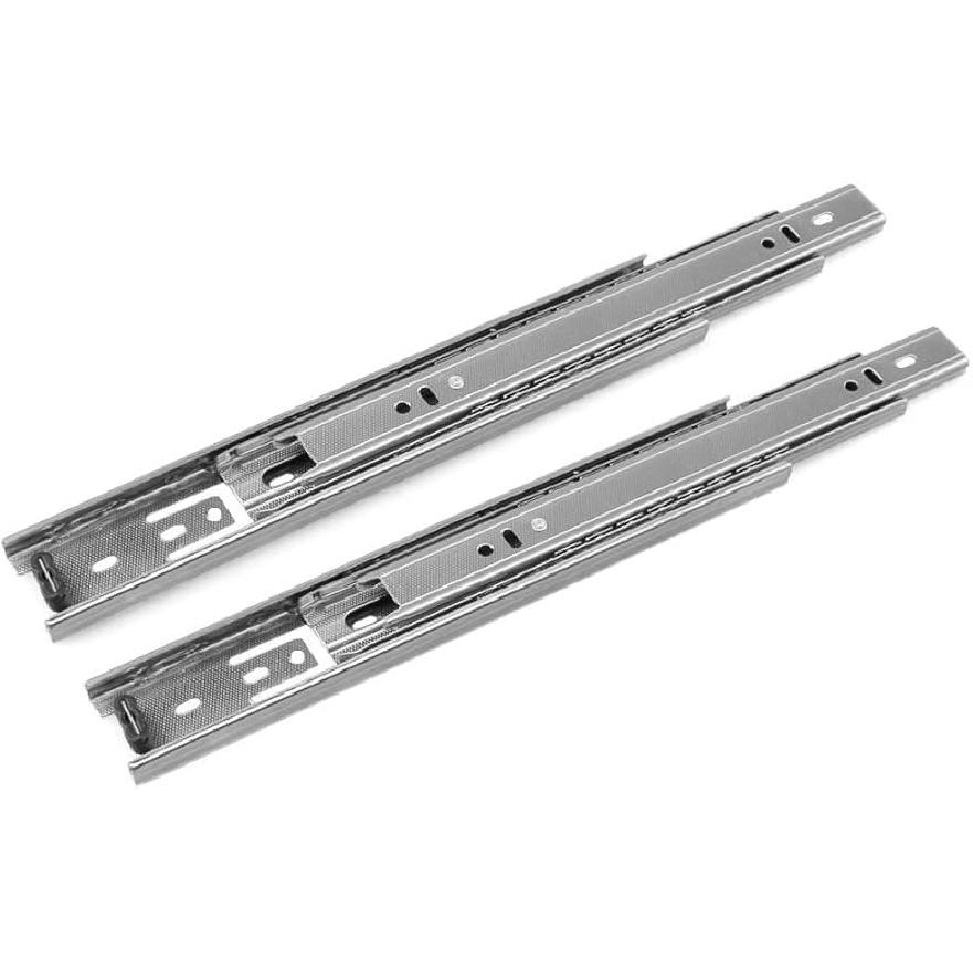 URBEST Drawer Slides 9 Inch Full Extension 3 Sections Ball Bearing Telescopic Slide Rails (9Inch)