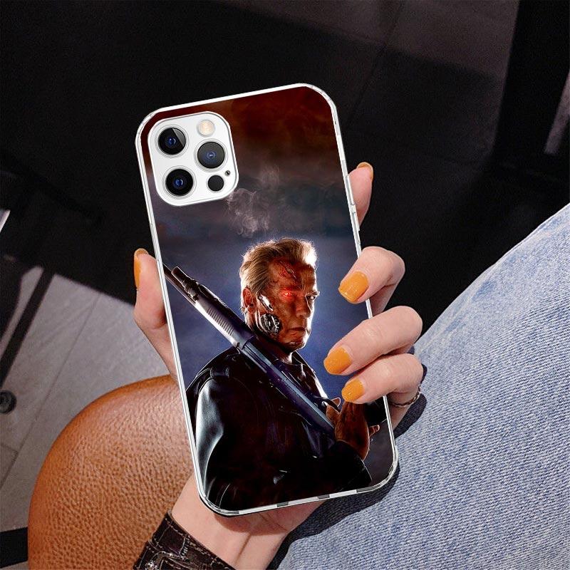 Arnold Schwarzenegger Terminator Pouzdro na telefon Pro iPhone 17 Air 16 Pro Max 16E 15 + 14 Plus 11 12 13 Mini 7 8 SE Dárek Potisk Kryt