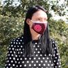 Reusable Adult Cloth Face Mask - Red Mandala Heart