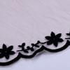 Lightweight Embroidery Edge Sheer Mesh Scarf Floral Wrap Scarf  Wedding