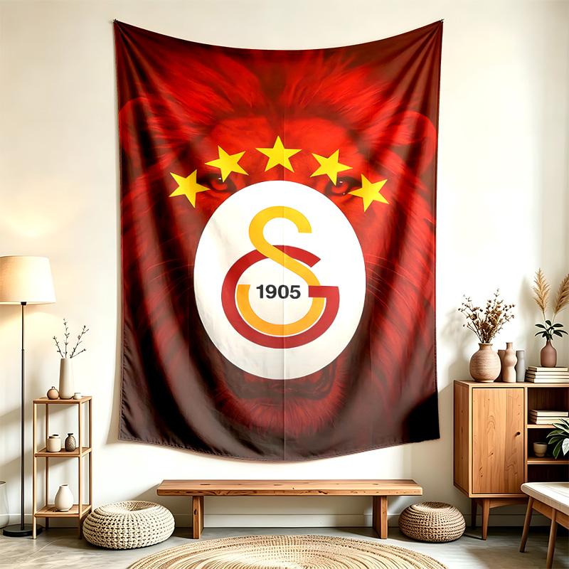 Galatasaray (14) Arazzo Adatto Per Decorare Case Dormitori E Camere Da Letto Morbido Al Tatto E Un Regalo Perfetto Per Amici E Familiari