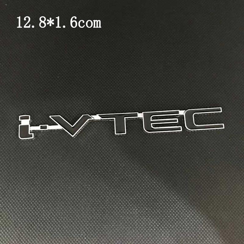 Honda Car Rear Trunk Metal Label Sticker For Honda Civic Accord City CR-V Jade Fit Odyssey Hybrid Car Accessories Clvlc Ivtec