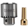 A34R Hot Electric Drill Grinding Mini Drill Chuck Key Keyless Drill Chucks 0.3-4Mm Capacity Range W/ 3.17Mm Shaft Connecting Rod
