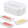 Food-Grade Stackable Transparent Plastic Storage Box for Kitchen Refrigeration