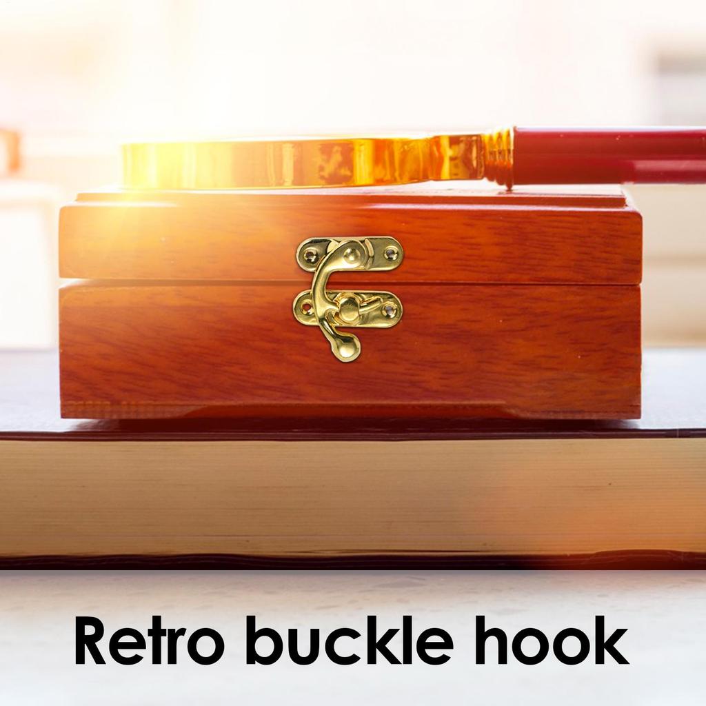 Starožitný Hák Závěs 2ks Retro Starožitný Box Spouštěcí Západka Zámek Vintage Styl Mini Hasp Závěs S Montážními Šrouby Pro Šperkovnici